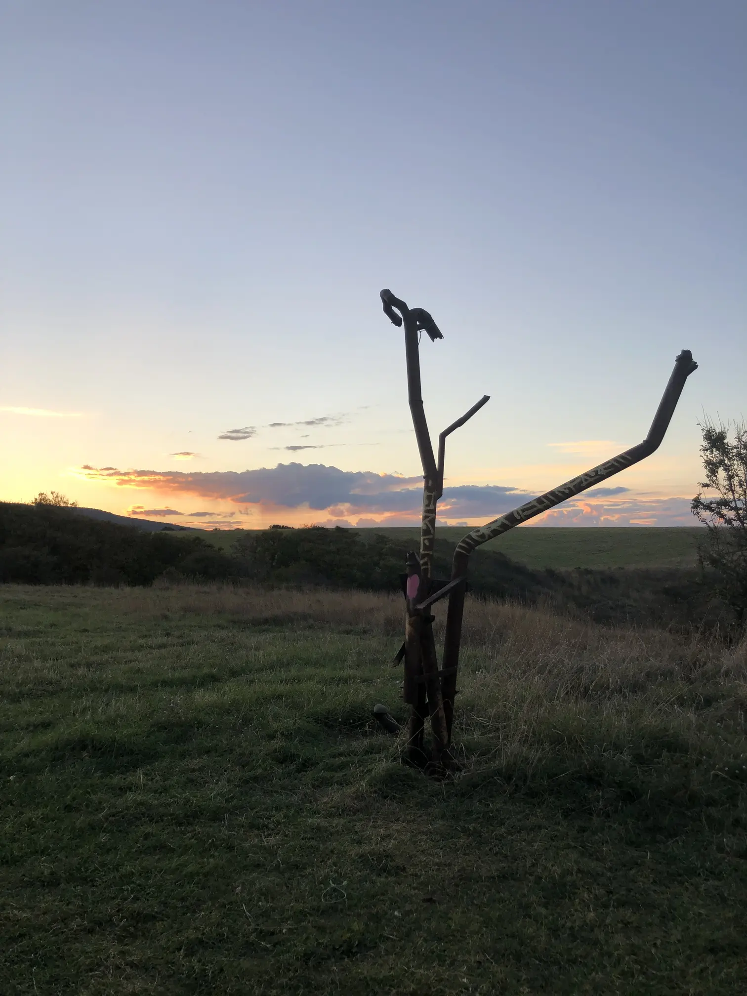 instalacja artystyczna przed kamperem